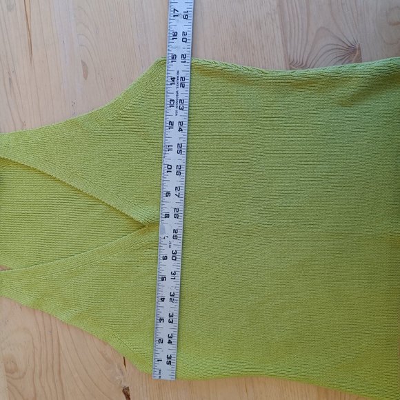 NEW! Hollywood The Jeans People lime green top size L (4378) - Picture 6 of 6